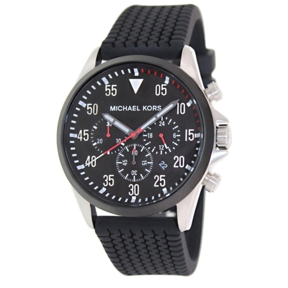 Michael Kors Gage Rubber Chronograph Mens Watch